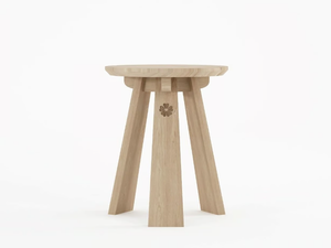 EAST - Round solid wood stool - Stool by KARPENTER