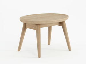 EAST - Small oval solid wood coffee table - Coffee table by KARPENTER