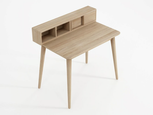 EAST - Solid wood secretary desk - Desk by KARPENTER