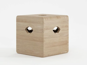 EAST - Solid wood stool box - Stool by KARPENTER