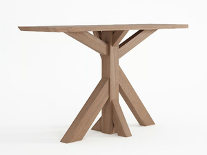KI - Rectangular solid wood console table - Console by KARPENTER