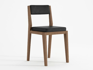 NOUVEAU BISTRO - Upholstered solid wood restaurant chair - Chair by KARPENTER