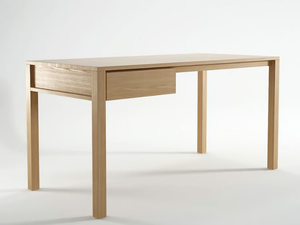 SOLID - Rectangular wooden writing desk with drawers - Desk by KARPENTER