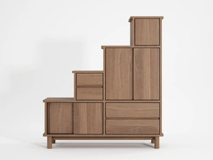 TANSU K - Solid wood stairs cabinet - Cabinet by KARPENTER