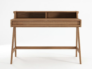 TRIBUTE - Rectangular solid wood writing desk - Desk by KARPENTER