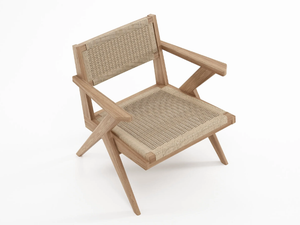 TRIBUTE - Solid wood easy chair with armrests - Armchair by KARPENTER