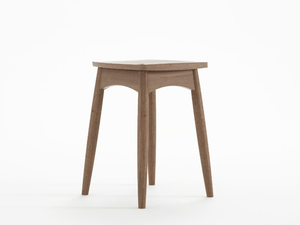 TWIST - Low solid wood stool - Stool by KARPENTER