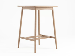 TWIST - Square solid wood high table - Table by KARPENTER