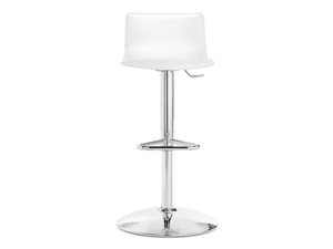 KIMBOX - Height-adjustable leather office stool - Stool by Kastel