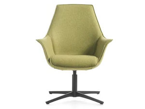 KIMERA - Armchair with armrests with 4-spoke base - Armchair by Kastel