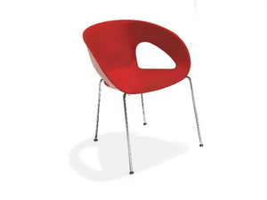 KRIZIA - Chair with armrests open back - Chair by Kastel