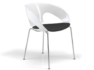 KRIZIA - Polycarbonate chair open back - Chair by Kastel