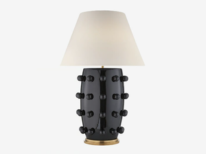 LINDEN TABLE LAMP - Ceramic table lamp with dimmer - Table lamp by Kelly Wearstler