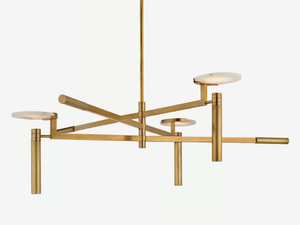 MELANGE LARGE FLOATING DISC CHANDELIER - LED metal ceiling lamp - Ceiling lamp by Kelly Wearstler