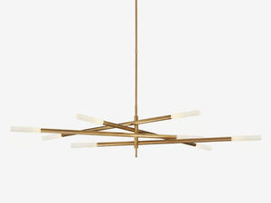 ROUSSEAU GRANDE EIGHT LIGHT ARTICULATING - LED metal ceiling lamp - Ceiling lamp by Kelly Wearstler