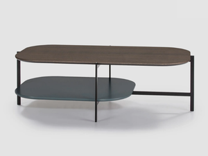 EXO - Low coffee table with integrated magazine rack - Coffee table by Kendo Mobiliario