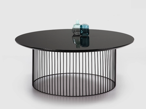 IDRA - Round steel and wood coffee table - Coffee table by Kendo Mobiliario