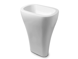 AQUATECH 3742 - Freestanding oval ceramic washbasin - Washbasin by Kerasan