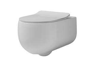 FLO 3111 - Wall-hung rimless toilet - Toilet seat by Kerasan