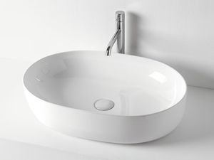 NOLITA 5343 - Countertop oval ceramic washbasin - Washbasin by Kerasan