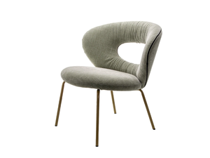 ALICE - Upholstered fabric easy chair with armrests - Armchair by KFF