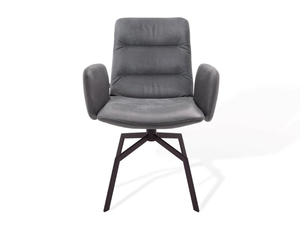 ARVA LIGHT - Swivel upholstered chair with armrests - Chair by KFF