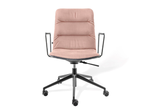 ARVA LIGHT - Swivel upholstered office chair with armrests - Office Chair by KFF