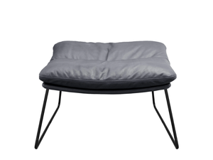 ARVA LOUNGE - Sled base upholstered footstool - Pouf by KFF
