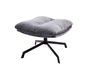 ARVA LOUNGE - With 4-spoke base swivel upholstered footstool - Pouf by KFF