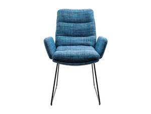 ARVA - Sled base upholstered chair with armrests - Chair by KFF