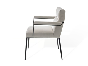 D-FINE - Side chair with armrests and 4-leg round tube frame conical - Chair by KFF