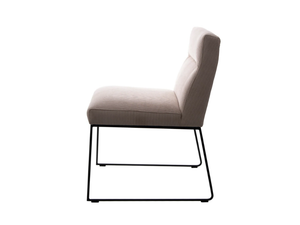 D-FINE - Side chair with tubular steel skid frame - Chair by KFF