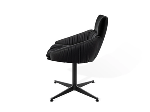 FAYE CASUAL - Side chair with low armrests and 4-leg-star-frame FSC - Chair by KFF