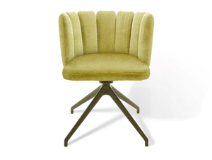 GAIA - Swivel trestle-based chair with armrests - Chair by KFF