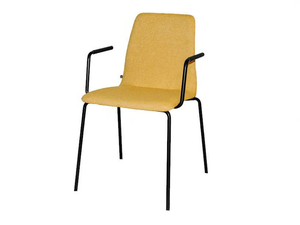 MAVERICK - Stackable upholstered chair with armrests - Chair by KFF