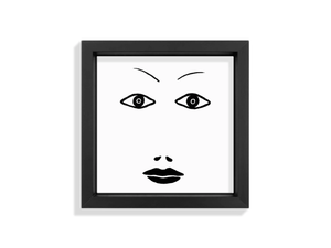 FACES I - Ceramic tile with frame - Wall tile-stone-brick by Kiasmo