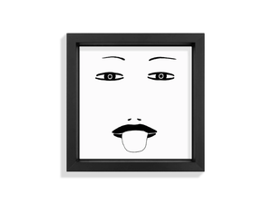 FACES II - Ceramic tile with frame - Wall tile-stone-brick by Kiasmo