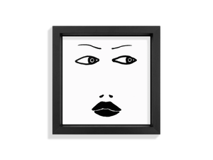 FACES III - Ceramic tile with frame - Wall tile-stone-brick by Kiasmo