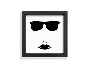FACES V - Ceramic tile with frame - Wall tile-stone-brick by Kiasmo