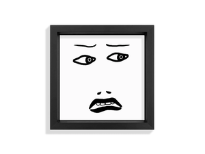 FACES VI - Ceramic tile with frame - Wall tile-stone-brick by Kiasmo