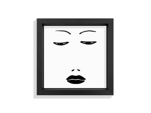 FACES VII - Ceramic tile with frame - Wall tile-stone-brick by Kiasmo