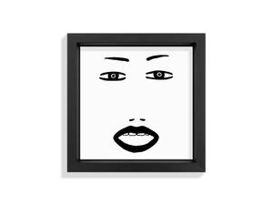 FACES XII - Ceramic tile with frame - Wall tile-stone-brick by Kiasmo