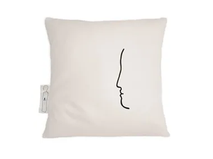 NOTES V - Square linen cushion - Accessories by Kiasmo