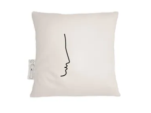 NOTES VI - Square linen cushion - Accessories by Kiasmo