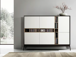 AUDREY - Wooden highboard with doors - Door by Kico