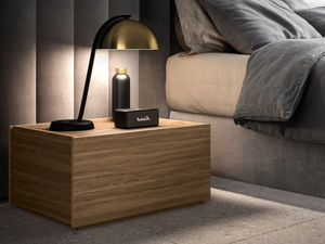 COSMO - Rectangular wooden bedside table with drawers - Side table by Kico