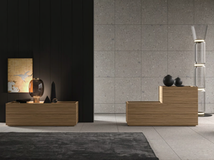 COSMO - Wooden chest of drawers with integrated handles - drawer by Kico