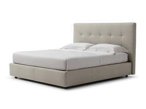 D.O.T.S. - Fabric double bed with upholstered headboard - Bed frame by Kico