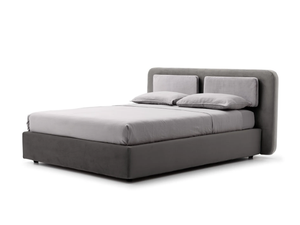 ECHO - Upholstered fabric double bed with removable cover - Bed frame by Kico