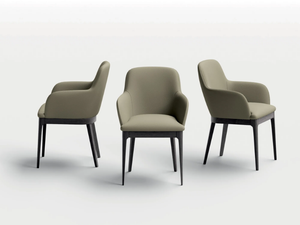 NEVIS P - Upholstered fabric chair with armrests - Chair by Kico